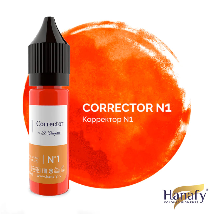 Pigmento Hanafy Corrector N1, Orange 15ml.