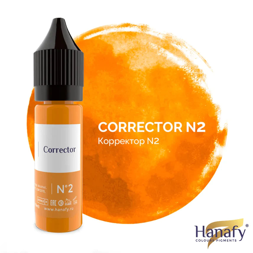 Pigmento Hanafy Corrector N2, Yellow 15ml.