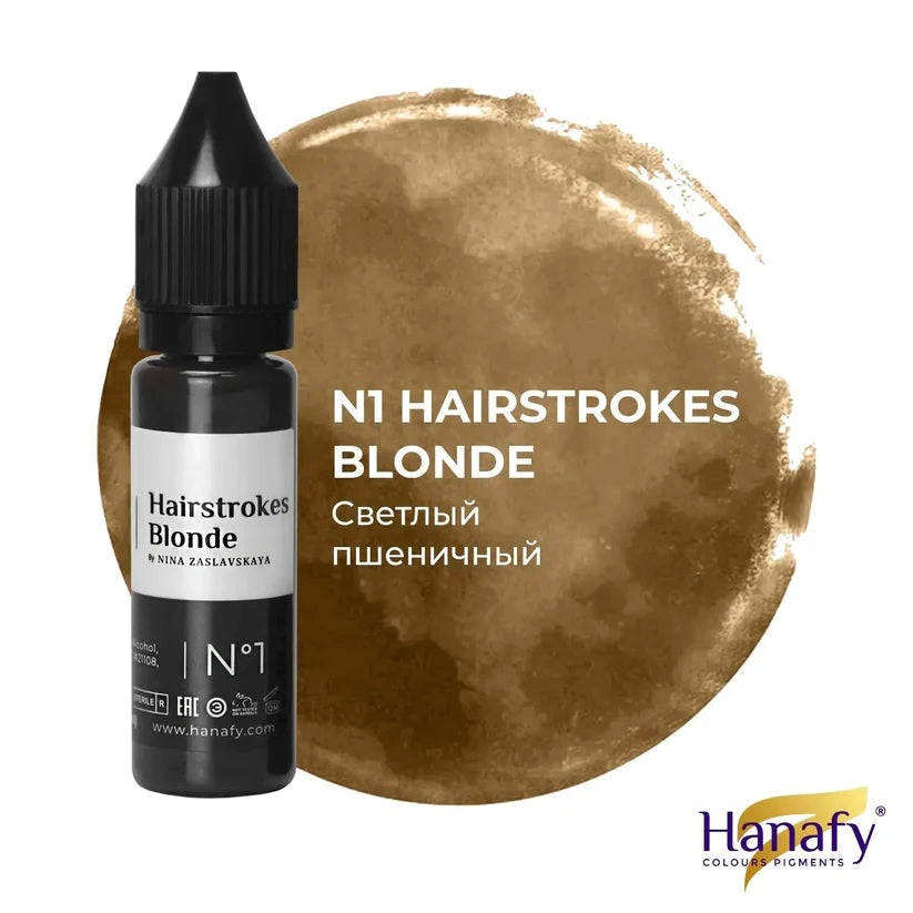 Pigmento Hanafy Hairstrokes N°1, Blonde 15ml.