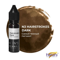 Pigmento Hanafy Hairstrokes N°3, Dark 15 ml.
