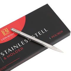 LB STAINLESS STELL AND HOLDER