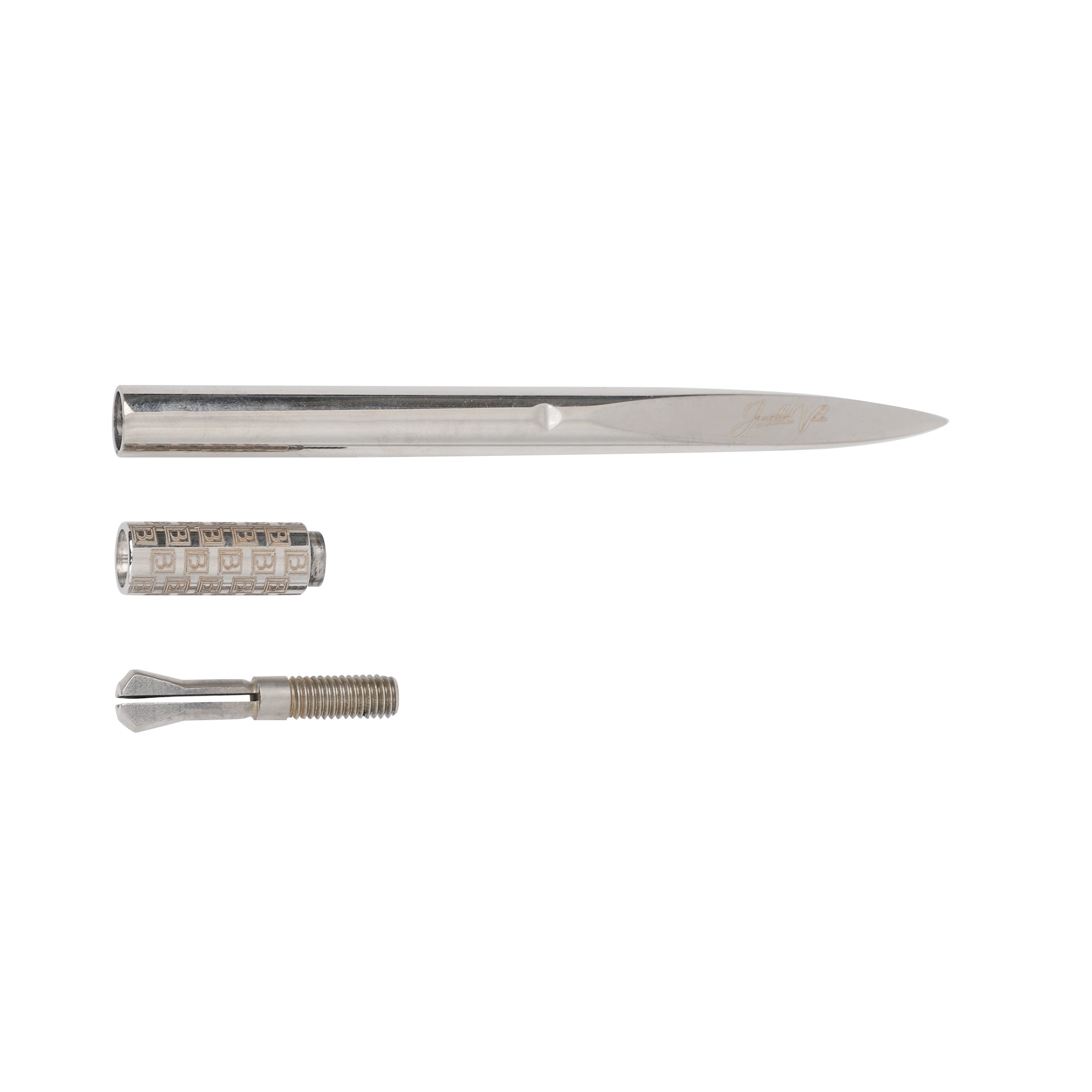 LB STAINLESS STELL AND HOLDER