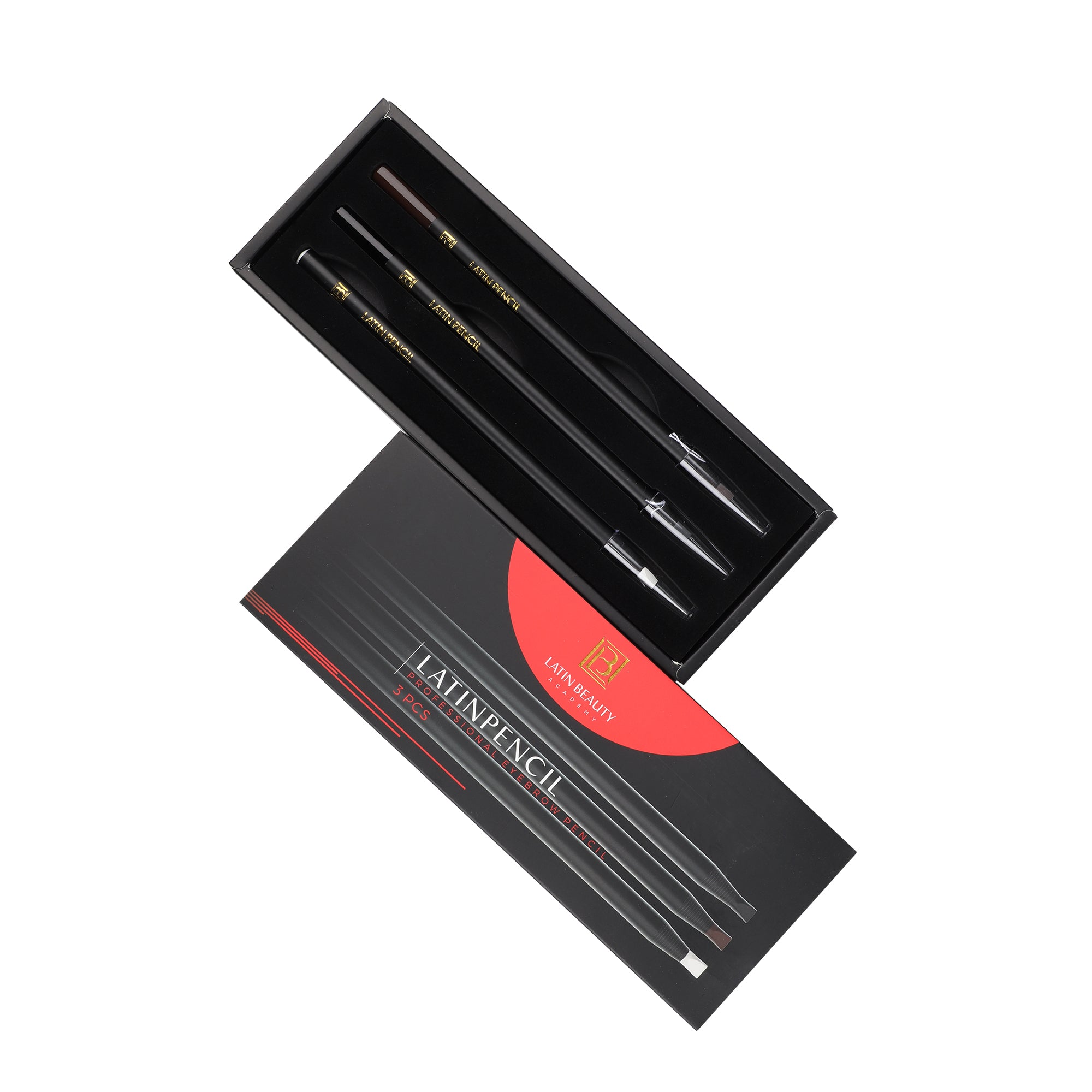 Juego de lápices para diseño (negro,blanco y cafe ) 3pz LB