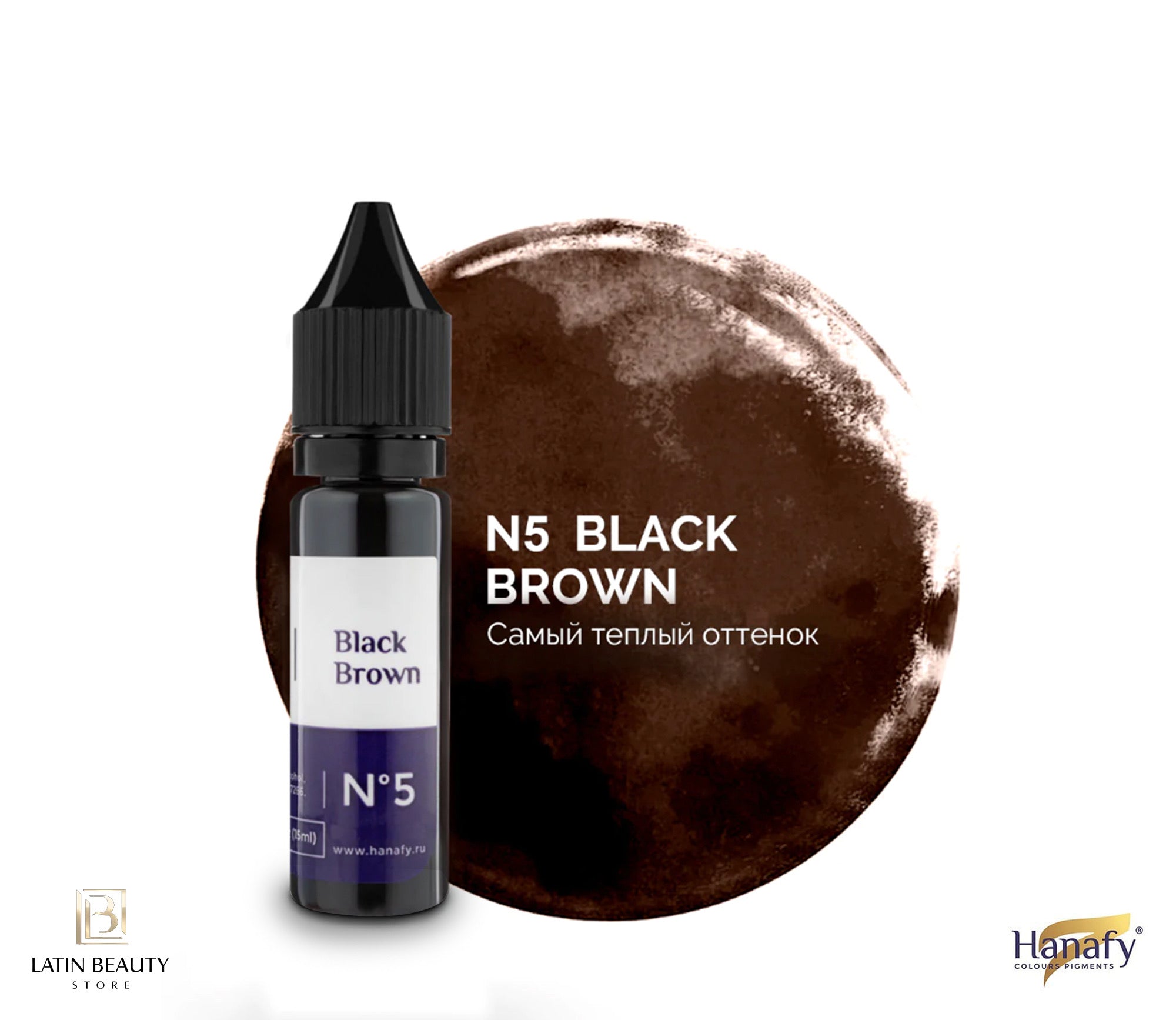 Pigmento Hanafy N°5, Dark Brunette 15ml.